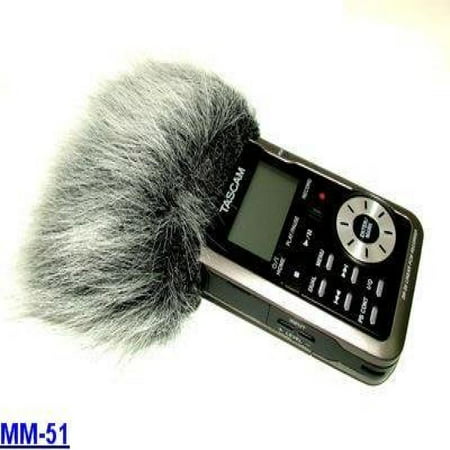 Mic-Muff Fitted Fur Windscreen for Alesis Pro-Track Sony PCM-D1, D-50 Tascam DR-100, DR-2D, GT-R1 Zoom H2, Zoom H2N, Zoom H4, Zoom