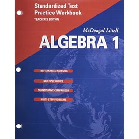 Pre-Owned McDougal Littell Algebra 1: Standardized Test Practice Workbook, Teacher's Edition (Paperback) 0618020543 9780618020546