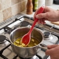 thumbnail image 6 of Partheme Small Silicone Spoons, Nonstick Kitchen Spoon Heat Resistant Stirring Serving Spoon for Kitchen Cooking Baking Mixing Tools, Red, 6 of 6