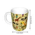 thumbnail image 2 of Yiaed Ethnic African Print Ceramics Coffee,Large Handle Design,Extra Large Tea and Coffee Cup for Office and Home Mugs, 2 of 6
