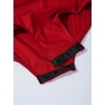 thumbnail image 6 of Nyeemya Kids Girls One Shoulder Long Sleeve Ballet Dance Leotard Gymnastics Bodysuit Shirt Top Burgundy 14, 6 of 7