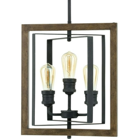 Home Decorators Collection Palermo Grove Collection 3-Light Gilded Iron Pendant