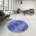 thumbnail image 4 of Ahgly Tapis Rectangulaire Lavable en Machine Intérieur Transitionnel Bleu Ciel, 2 Pieds x 5 Pieds, 4 of 7