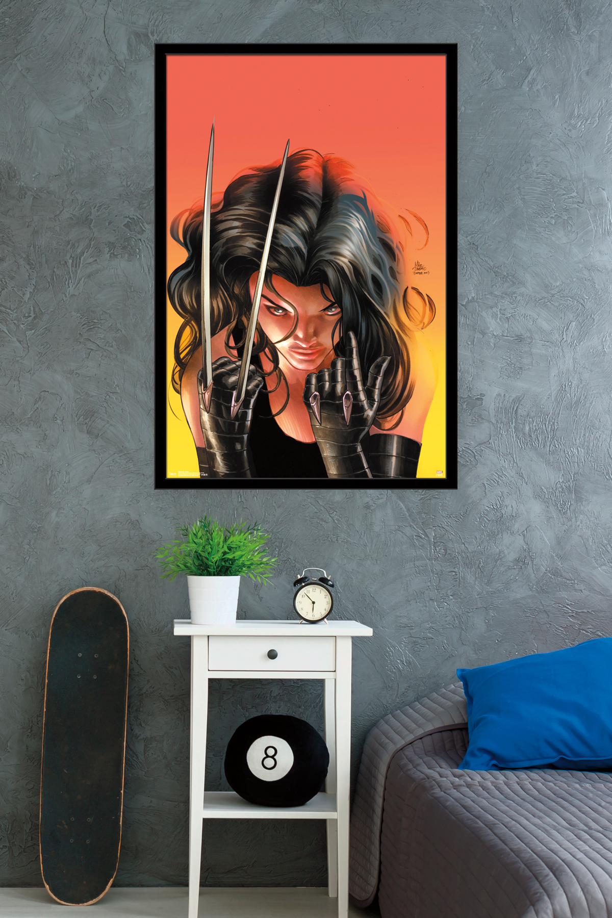 Marvel Comics - X-23 - Claws Wall Poster, 22.375" x 34", Framed