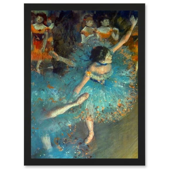 Edgar Degas Dancer Painting Ballerina Artwork Framed Wall Art Print A4