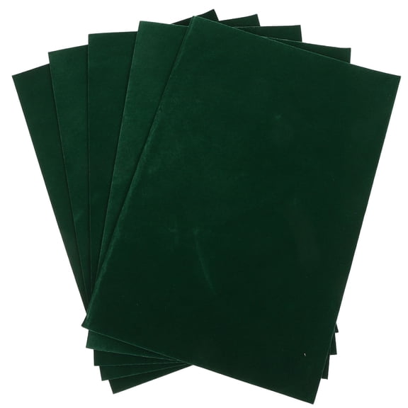BESTYASH Jewelry Box Velvet Lining with Adhesive Green Flocked Fabric 5Pcs