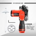 thumbnail image 3 of DNA Motoring TOOLS-00174 12V Compact Cordless Circular Saw with 85mm 20T Blade and Hex Key Red, 3 of 7