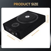 Podofo 8 Ultra-thin Bass BoxActive Subwoofer Compact Speaker Car Underseat