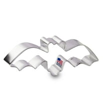 Foose Cookie Cutters - Bat Cookie Cutter 4.5 in - Tin Plate Steel - Made in the USA
