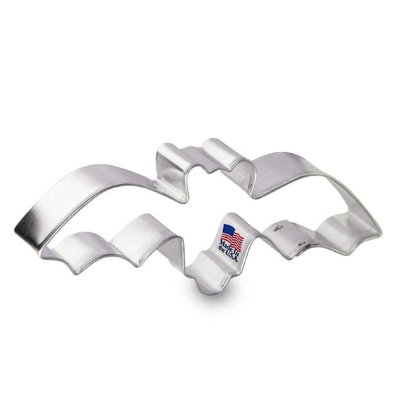 Foose Cookie Cutters - Bat Cookie Cutter 4.5 in - Tin Plate Steel - Made in the USA