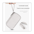 thumbnail image 3 of Estuche portátil impermeable para almacenamiento de cables, cargador de línea de datos USB, organizador de enchufe para viajes, organizador electrónico gris, 3 of 8