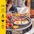 thumbnail image 5 of Round Seasoned Cast Iron Griddle - Round-Shaped, Pre-Seasoned Iron Griddle Pan - Non-Toxic,   Compatible with Stovetop, Oven, Grill, or Campfire - 10.5 Inches, 5 of 10