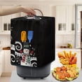 thumbnail image 3 of ZUXONGSY Christmas Snowman Air Fryer Cover Kitchen Appliance Protective Cover with Bottom Edge Polyester Electric Pressure Cooker Cover Fit 5-6 Qt Stain Resistant Xmas Decor, 3 of 7