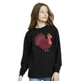 thumbnail image 3 of Awkward Styles Thanksgiving Youth Sweatshirt Pink Turkey Crewneck Tee for Kids, 3 of 5