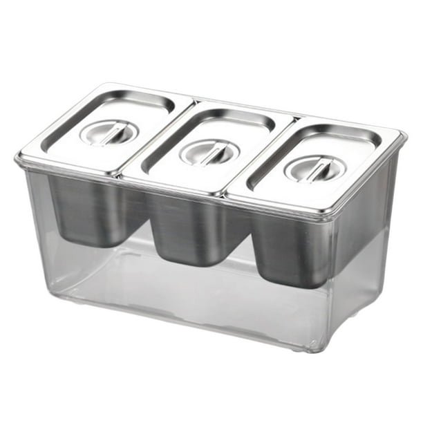 veasfak Chilled Condiment Removable Compartments for Camping Bars Milk ...