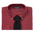 thumbnail image 2 of Ralph Lauren Men's Slim Fit No Iron Dress Shirt Red Size XL, 2 of 3
