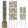 thumbnail image 1 of Costway 1 PCS 58" x 73" Garden Trellis for Climbing Plants Rustproof Metal Plant Support Frame, 1 of 9