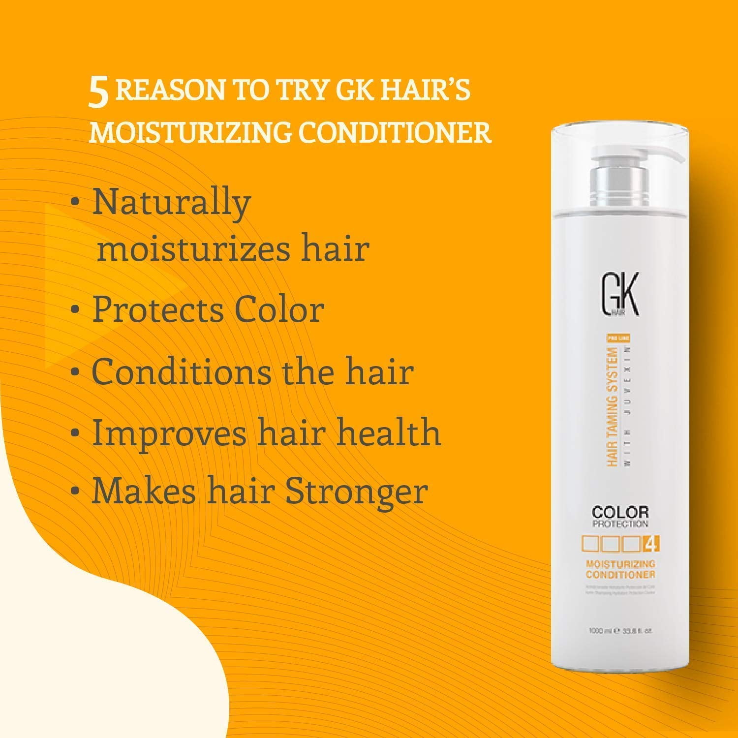 Global Keratin GK Hair Moisturizing Shampoo and Conditioner Set 100ml , 300ml , 1000ml -for Color Treated Dry Damage Curly Frizzy Thinning Hair