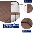 thumbnail image 3 of Housse de Sofa Matelassée Réversible 4 Places, Protecteur de Meuble Résistant à l'Eau, Housse de Canapé Lavable avec Mousse Antidérapante et Sangles Élastiques pour Enfants, Chiens, Animaux (XX Grand, Brun/beige), 3 of 7