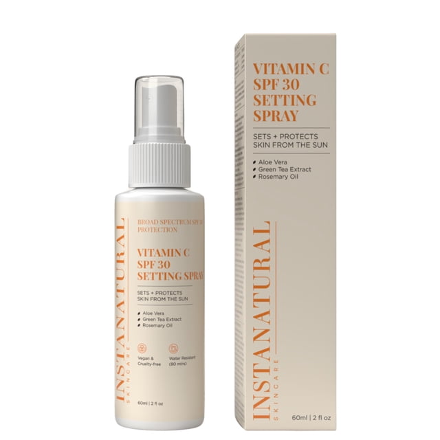 Spray fijador de protección solar InstaNatural Vitamina C SPF 30 60 ml