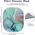thumbnail image 3 of Mouse Pad, Mini Mousepad, Marble Mouse Pads, Mouse Pads for Desk Office Laptop Round Mouse Pad Computer Mouse Pad with Non-Slip Base Small Mousepad 6×7 inches, 3 of 6