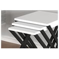 thumbnail image 4 of Kira Nesting Table 3-Pieces, Metal Legs Wood Base Nesting Table, White White + White + Contemporary + Rectangular + Wood + Hairpin, 4 of 6