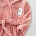 thumbnail image 6 of Gibobby Toddler Boys Girls Kids Hooded Bathrobe,Soft Flannel Loungewear Robe with Adjustable Tie,Cartoon Print,for Toddlers to Kids 18 Month 2T 3T 4T 5T 6T Kids Pajamas,Red,Size 11-12T, 6 of 6