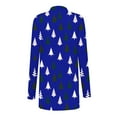 thumbnail image 4 of Ladies Cardigans,Xmas Print Long Sleeve Lightweight Cardigan for Women Xmas Cute Loose Fit Coat, 4 of 6