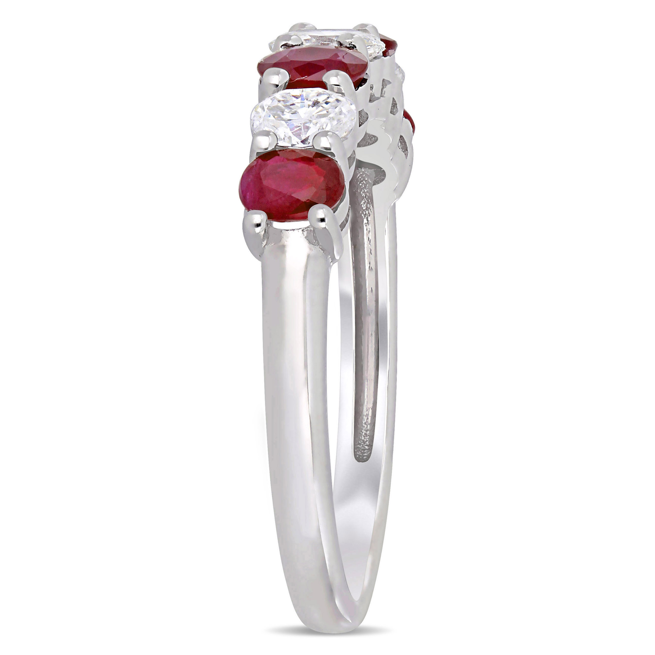 Everly Women's Ruby 14k White Gold Ring