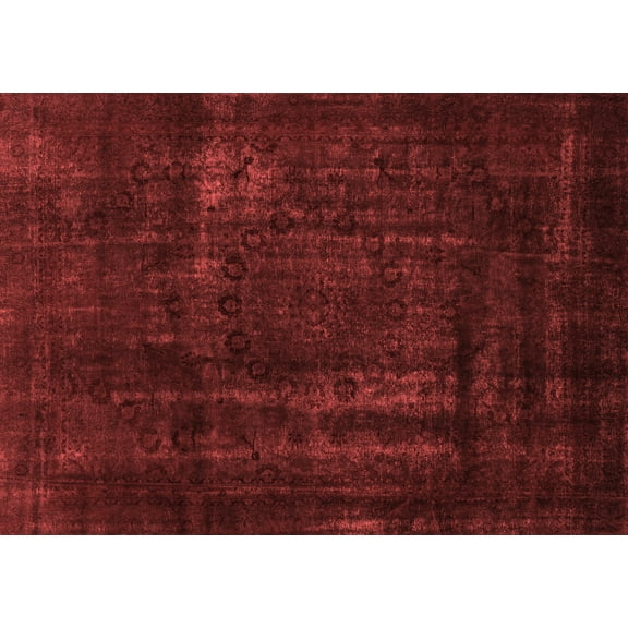 Ahgly Company Machine Washable Indoor Rectangle Persian Red Bohemian Area Rugs, 5' x 7'