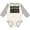 Natural and Heather, variant on class of 2033 Boys or Girls Long Sleeve Baby Bodysuit