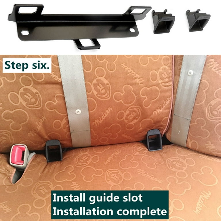Poweka ISOFIX Adapter Universal Child Seat Anchor Mounting Kit for ISOFIX  Seat Belt Connectors, Thick Steel Car Seat Bracket with Fixing Strap :  : Baby Products
