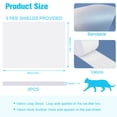 thumbnail image 2 of Clear Cat Litter Box Splash Guard, 3 Pcs Reusable High Sided Pee Shields for Open Top Litter Pan, -Splashing Cat Toilet Training Kit for Straight or Curved Sides, 15 x 11.5 Inch, 2 of 4