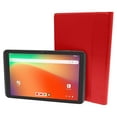 thumbnail image 3 of Visual Land Prestige Elite 10QH 10.1" HD IPS Android 13 Quad-Core Tablet, 128GB Storage, 2GB RAM, with Keyboard Case - Red, 3 of 5