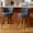 Blue, variant on iooHug 24" Swivel Bar Stools Set of 2, PU Leather Counter Height Bar Stools with Wood Legs and Footrest, Upholstered Bar Chairs for Kitchen Island, Dining Room, White