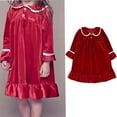 thumbnail image 4 of Venta al por mayor 2023 pijamas para bebés, niños y niñas, pijamas para hermanos, pijamas a juego para niños, pijamas de terciopelo rojo navideño para niños, 4 of 4