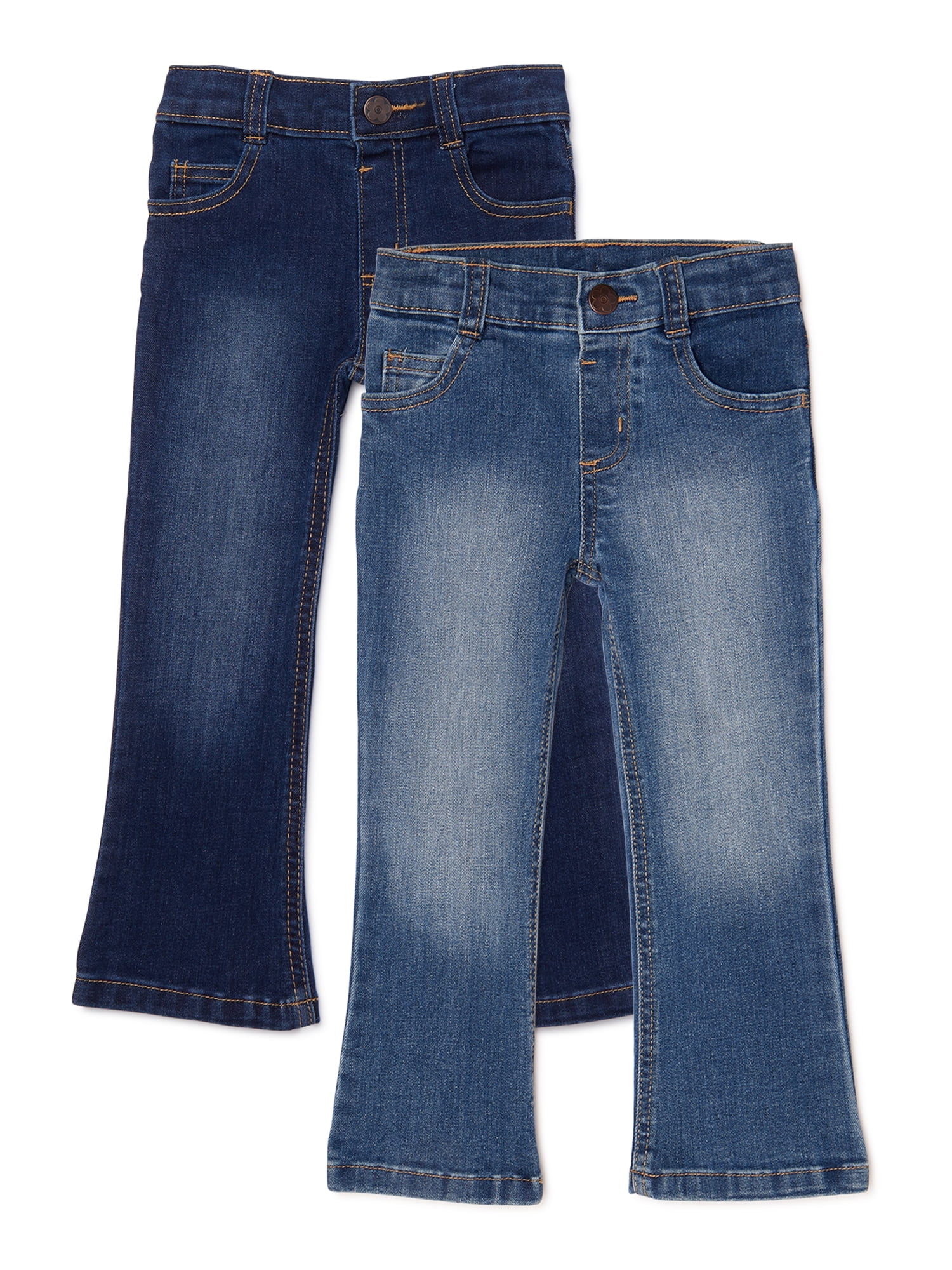 Garanimals Baby Girls & Toddler Girls Boot Cut Jeans, 2-Pack (12M-5T) -  Walmart.com