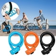 thumbnail image 3 of Marryso Bike Locks And Cable With Key Mounting,Mountain Bike Road Bike 47inch Steel Cable Bicycle Extension Bike Lock,Orange, 3 of 8