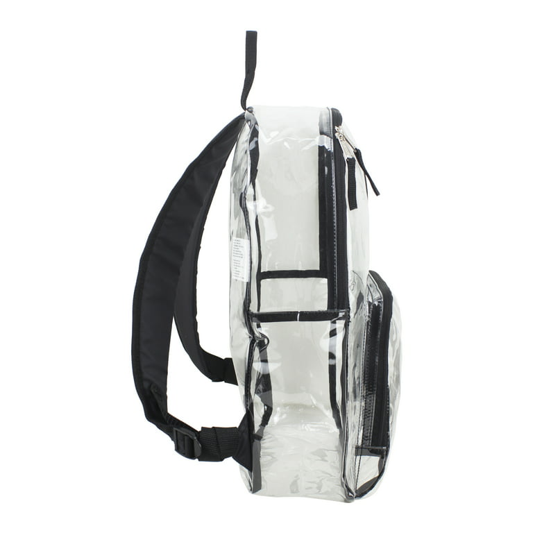 Eastsport Unisex Clear Spirit Backpack Black 12-Pack Bundle