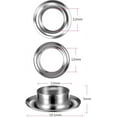 thumbnail image 2 of Professional Grommet Tools Kit, Cupronickel Eyelets 12Mm 1/2 Inch, Silver Tone, For Fabric Leather Crafts, All-in-one Kit With Handheld Hole Cutter And Punch Tool, 2 of 5