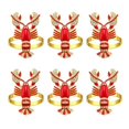 thumbnail image 1 of 6 Pcs Lobster Napkin Rings Crayfish Napkin Rings Napkin Buckle Table Setting Decor for Coastal Theme Wedding Parties,Etc, 1 of 5