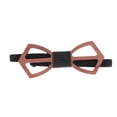 thumbnail image 4 of Hollow Bowtie for Men Made of Wood Perfect for Wedding Anniversary and Birthday Celebrations Multi Color One Size Fits All, 4 of 8