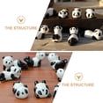 thumbnail image 2 of 6 Pcs Panda Chopstick Rest Mini Scoops Daily Use Ceramics, 2 of 6