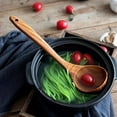 thumbnail image 4 of Nvzi Wooden Kitchen Utensil Set,Teak Kitchen Utensils Wok Spatula+Flat Spatula+Slotted Spoon+Soup Ladle+Slotted Spatula,Kitchenware Nonstick Pan Fryer Pot Cookware, 4 of 5