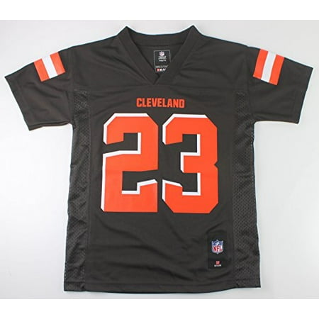 Joe Johnson Jersey - Joe Haden Cleveland Browns #23 NFL Youth Mid-tier Jersey Brown (Youth Small 8)