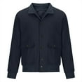 thumbnail image 6 of JXMVOJ Mens Washed Cotton Military Jacket Long Sleeve Hoodless Casual Outwear, 6 of 7