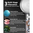 thumbnail image 2 of Luxsego Filtered Shower Head for Hard Water with Stop, High Pressure 4-Mode Shower Heads Built-in Power Spray to Clean Corner, Tub & Pets, Water Softener Handheld Shower to Remove Chlorine & Fluoride, 2 of 15