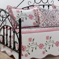 thumbnail image 3 of Home Soft Things 4 Piece Embroidered Daybed Bedspread Set - Hydrangea - 75"x39", 3 of 15