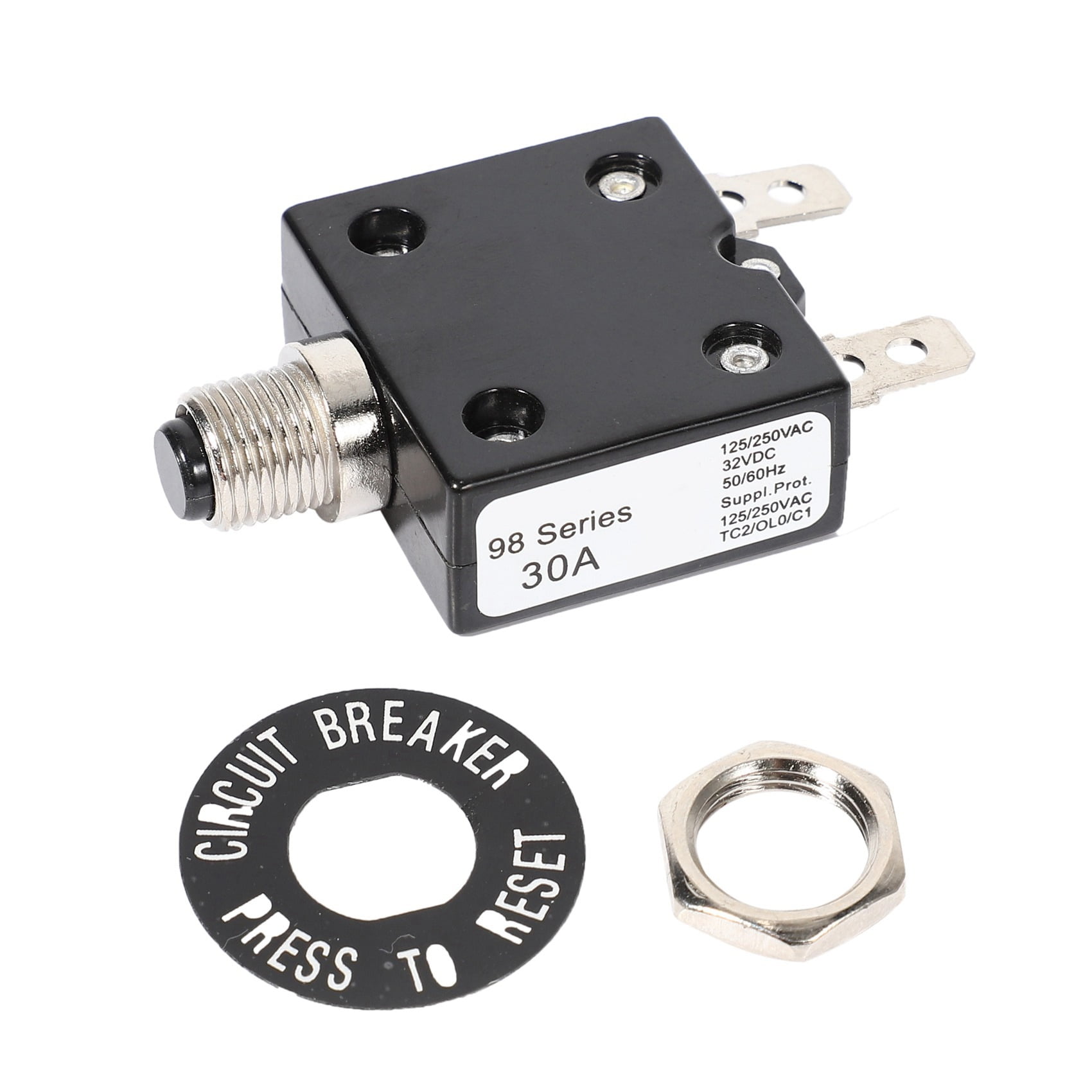 125/250V Circuit Thermal Breaker Thermal Protector For Generator 0U 