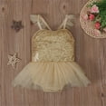 thumbnail image 2 of MEZZALL Little Girls Sequin Leotard Sparkly Strap Ballet Leotards Tutu Dress Ballerina Outfit Dance for Kids, 2 of 7